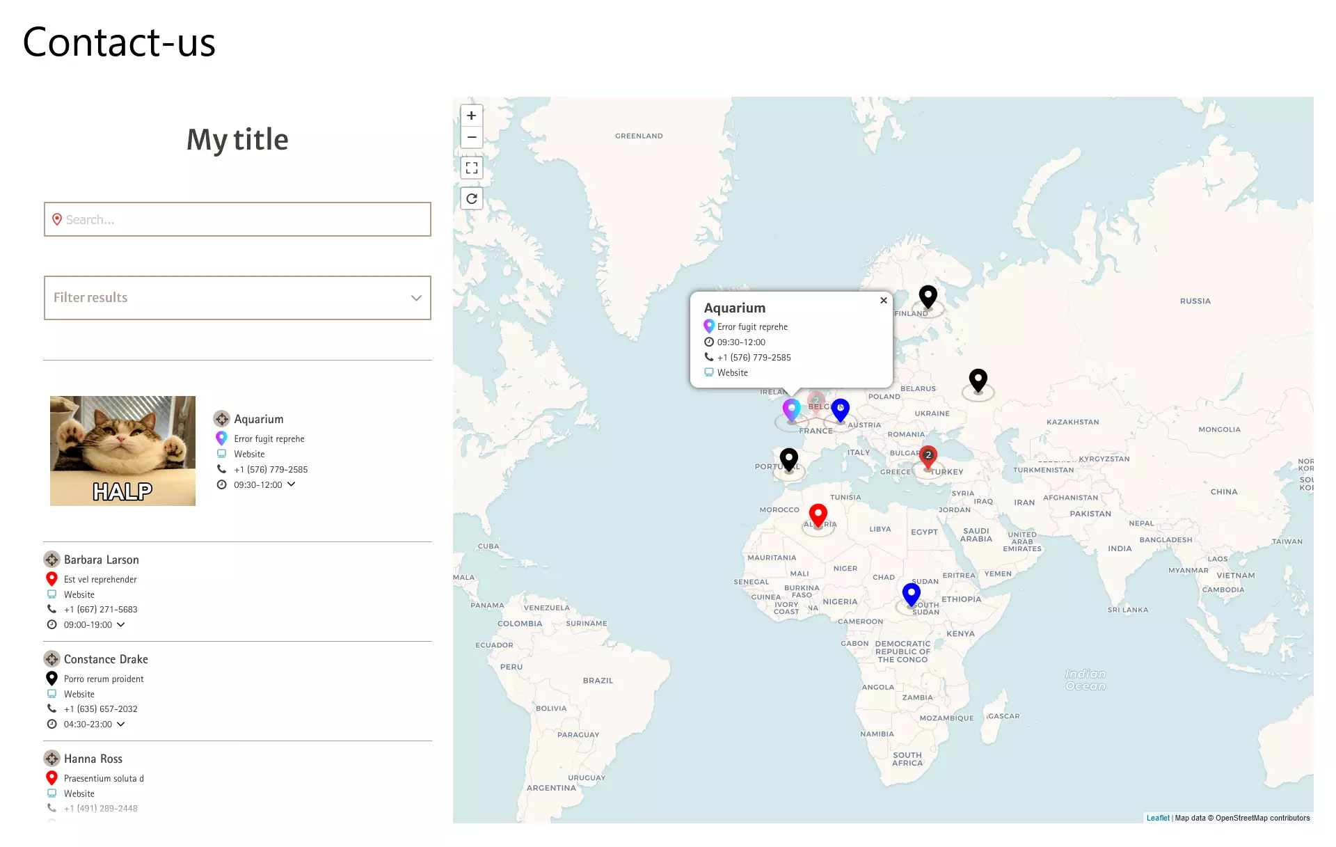 Leaflet map generator – WordPress plugin